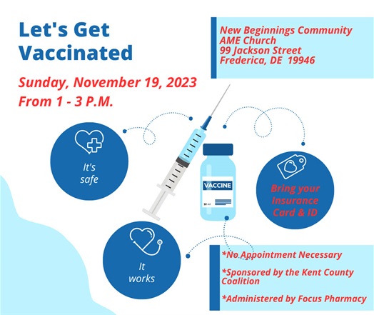 Vaccine Clinic Frederica news release
