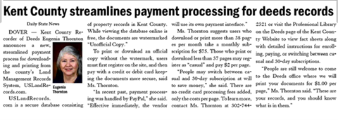 news article discussing how downloads and copies from US Land Records database will be handled effective Sept 24 2024.